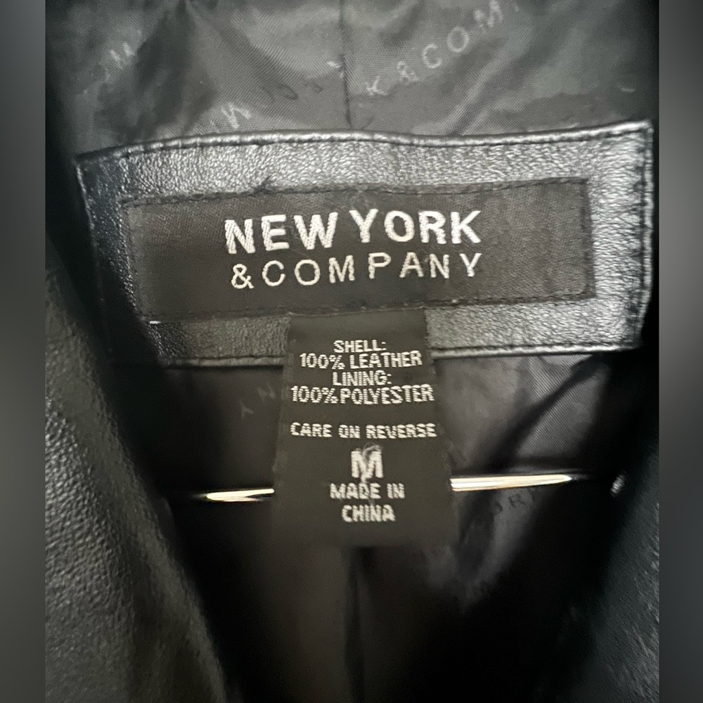 Real leather blazer - Picture 4 of 11